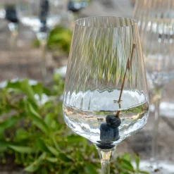 Coffret de 6 verres à pied tulipe en cristallin 35cl - transparent