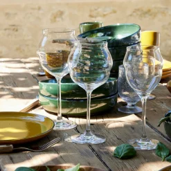 Coffret de 6 verres à pied en cristallin 50cl - transparent