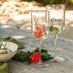 Coffret de 4 verres à pied en cristallin 28cl - transparent