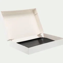 Coffret traiteur en carton 28x42cm - blanc