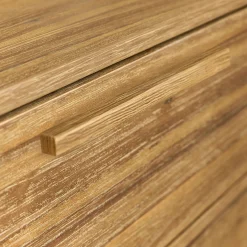 Commode 3 tiroirs en bois d'acacia massif - bois clair