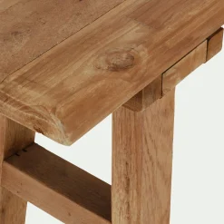 Console en bois recyclé - bois foncé L120xl30xH80cm