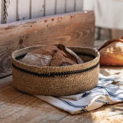 Corbeille à pain D25cm en jonc de mer - naturel