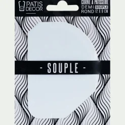 Corne à pâtisserie demi-ronde souple en silicone