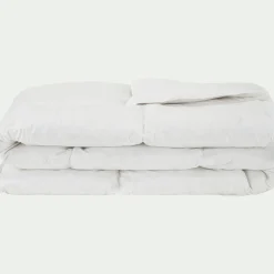 Couette tempérée en duvet et plumettes de canard 240x220cm - blanc