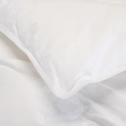 Couette tempérée percale de coton et fibre siliconée - 240x220cm