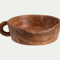 Coupe décorative en bois d'acacia D24cm - naturel