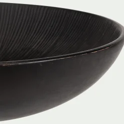 Coupe décorative en bois de manguier D29cm - noir
