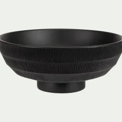 Coupe décorative en bois de manguier D25cm - noir