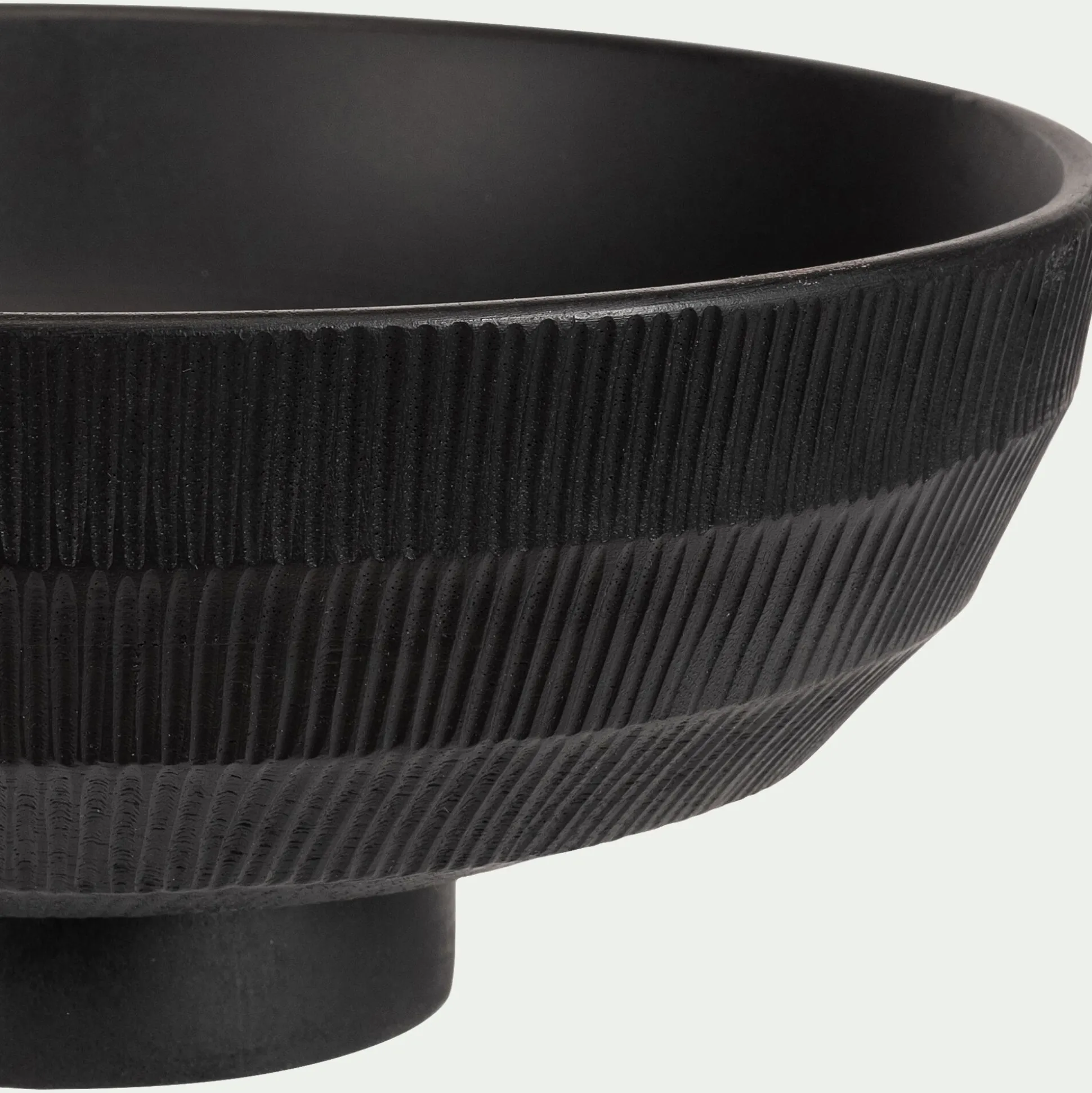 Coupe décorative en bois de manguier D25cm - noir