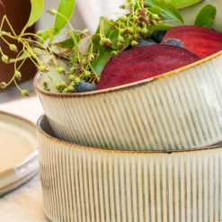 Coupelle en grès D17cm - beige