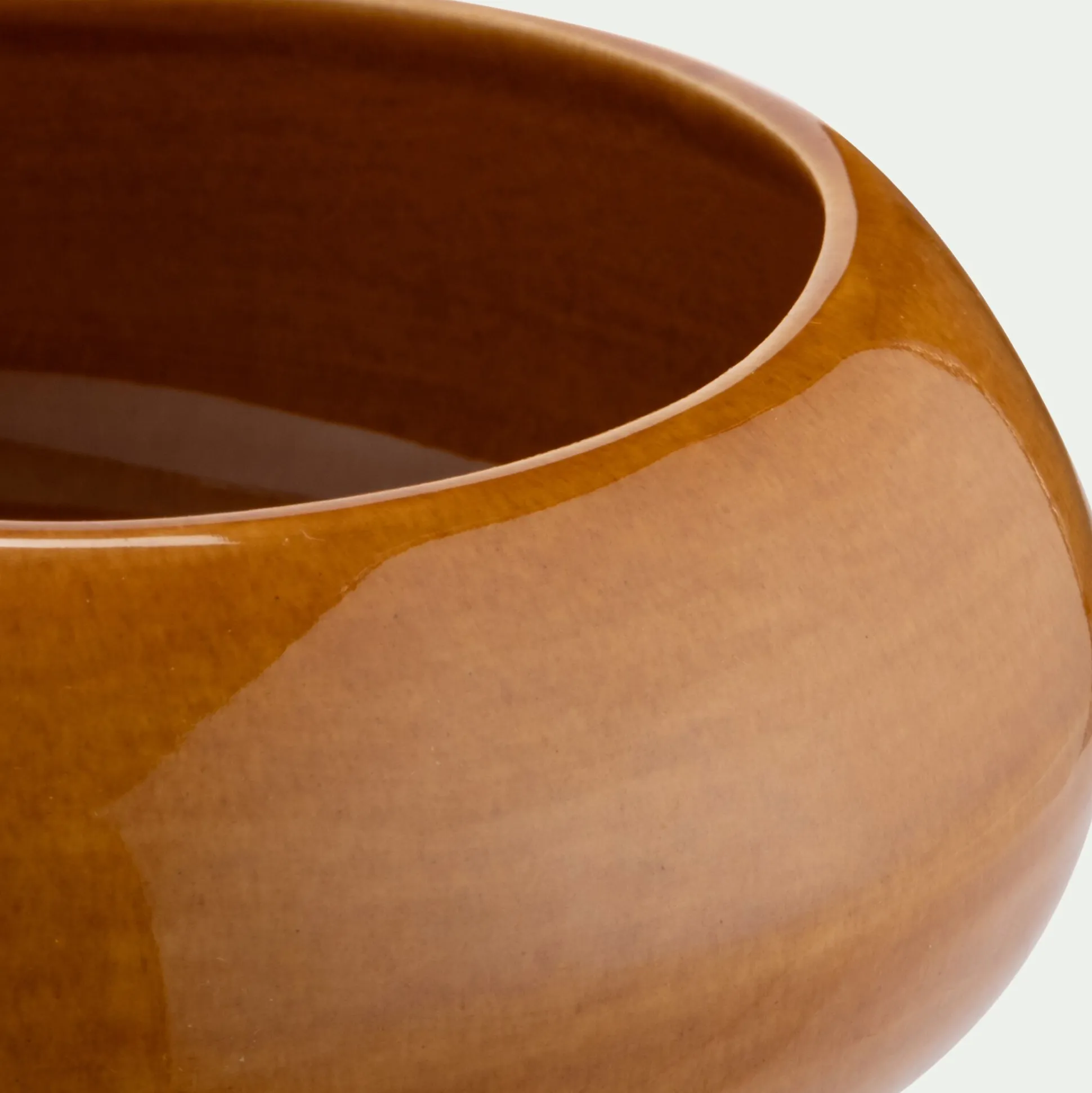 Coupelle en grès D19cm - marron