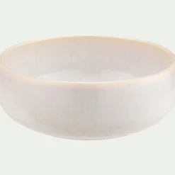 Coupelle en grès moucheté D14,7cm - blanc