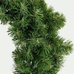 Couronne décorative en pin artificiel - vert D45cm
