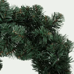 Couronne de Noël artificielle lumineuse D45cm - vert
