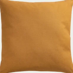 Coussin de jardin en tissu - jaune argan 70x70cm