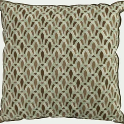 Coussin en coton à motif 45x45cm - vert