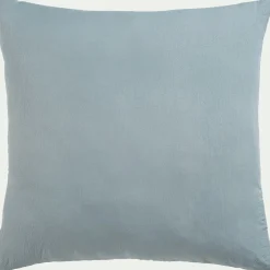 Coussin en tissu surpiqué 45x45cm - bleu calaluna
