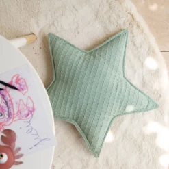 Coussin forme étoile 45x45cm - bleu