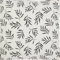 Coussin motif Aloyse en coton 45x45cm - noir et blanc