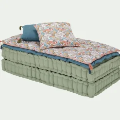 Coussin motif Grenat en popeline de coton 45x45cm - rouge