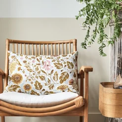 Coussin motif Provence en coton 40x60cm - marron