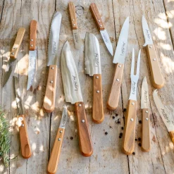 Couteau chef en inox et bois d'olivier 28cm - naturel
