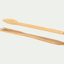 Couverts à salade en bois d'olivier