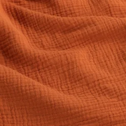 Couvre-lit en gaze de coton 180x230cm - brun rustrel