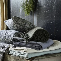 Couvre-lit tissé en coton 230x250cm - blanc ventoux