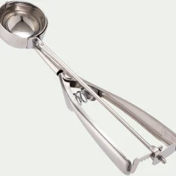 Cuillère à glace avec pince en inox - argenté