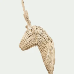 Déco cerf en rotin H53cm