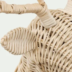 Déco cerf en rotin H53cm