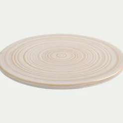 Dessous de plat en grès D21cm - blanc