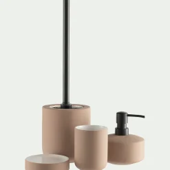 Distributeur de savon en grès - rose