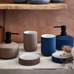 Distributeur de savon en grès - rose