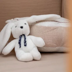Doudou lapin - blanc H23cm