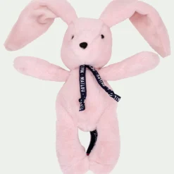 Doudou pantin lapin H23cm - rose