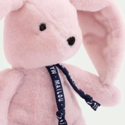 Doudou pantin lapin H23cm - rose