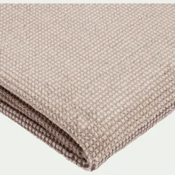 Drap de bain bouclette jacquard en coton - beige alpilles 100x150cm