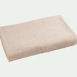 Drap de bain en bouclettes de coton bio - beige alpilles 90x150cm