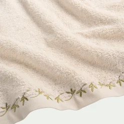 Drap de bain en coton - beige100x150cm
