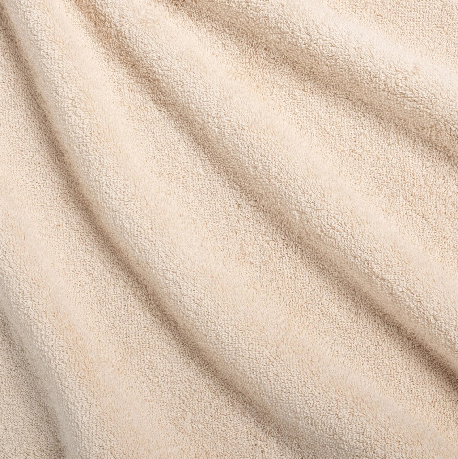 Drap de bain frangé en coton 100x150cm - blanc écru