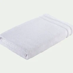 Drap de bain qualité hôtelière en coton - blanc 100x150cm