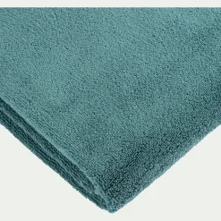Drap de douche bouclette en coton - vert 70x140cm