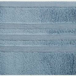 Drap de douche bouclette en coton - bleu autan 70x140cm