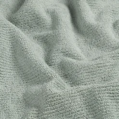 Drap de douche en bouclettes de coton bio 70x130cm - vert olivier