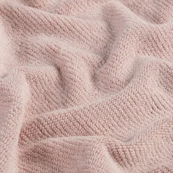 Drap de douche en bouclettes de coton bio - rose rosa 70x130cm