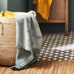 Drap de douche en coton - bleu calaluna 70x140cm