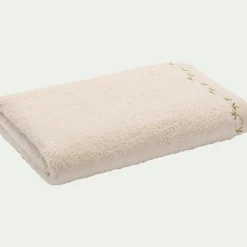 Drap de douche en coton - beige 70x140cm